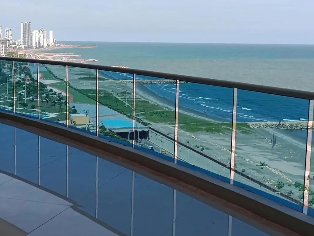 Penthouse Vista Panoramica Frontal Al Mar 450 Mts2 Apartment Cartagena